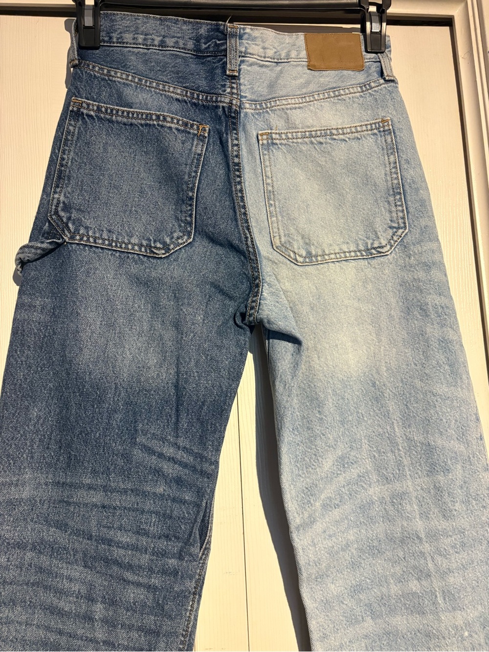 Aeropostale 90’s Baggy Two-Tone Blue wide leg Jeans - Picture 5 of 7
